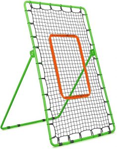 Flair Sports Pitch Back Rebound Net - Baseball Softball Lacrosse - Pitching and Throwing Practice Return Net